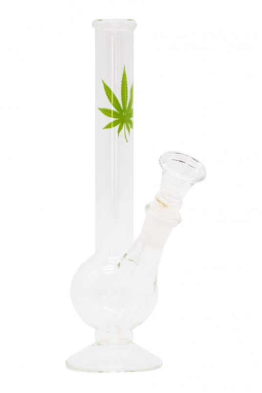 Glass-Bong-20cm-Weed-Leaf